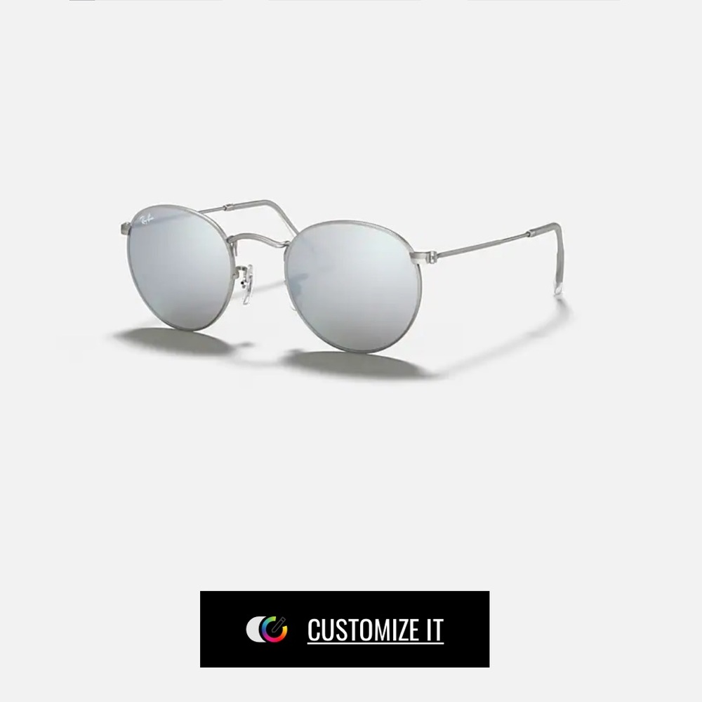 Ray Ban Round Flash Lenses Silver